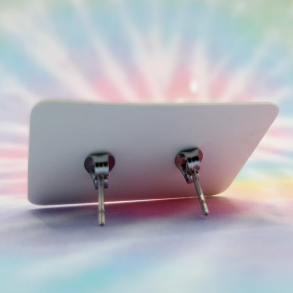 Music Note Earrings - Minimalist Silver Studs NWT - Picture 3 of 5